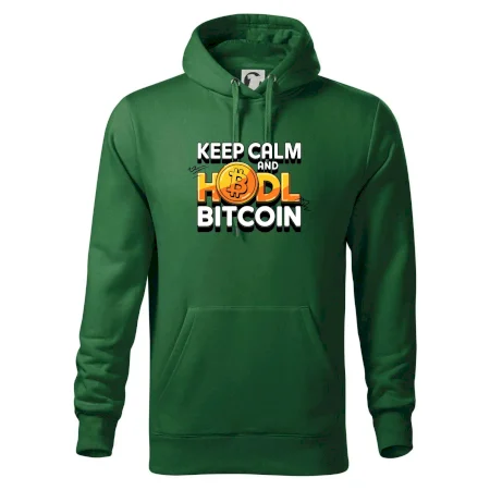 3D nápis Keep Calm and HODL Bitcoin