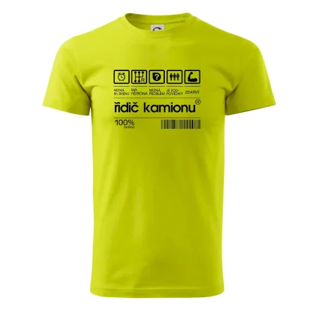 Čárový kód řidič kamionu