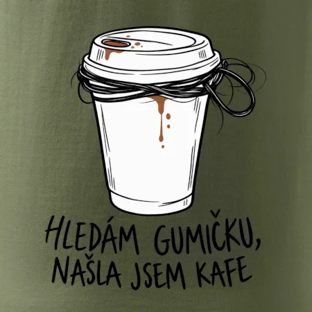 Hledám gumičku našla jsem kafe
