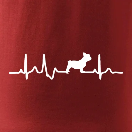 EKG Francouzský buldoček z boku