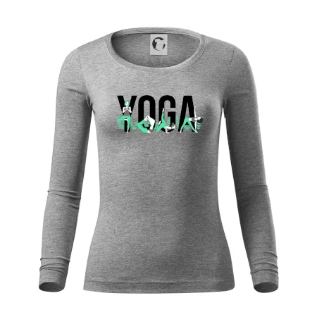 Yoga nápis barevný
