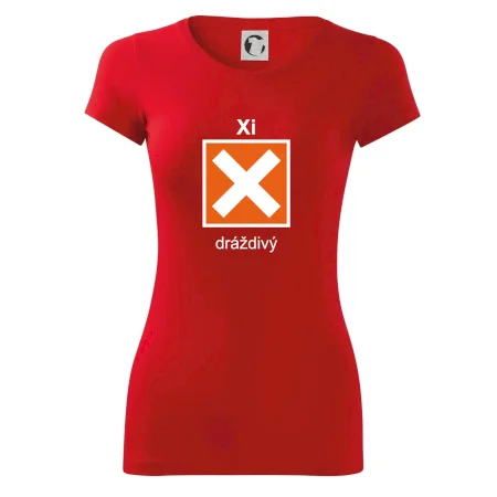 Xi Dráždivý - Výstražná tabulka na tričku
