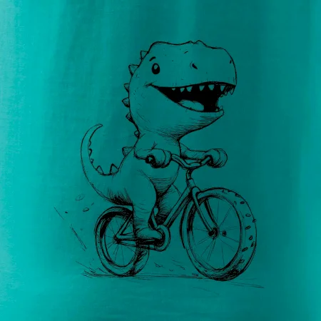 Roztomilý Dinosaurus na kole