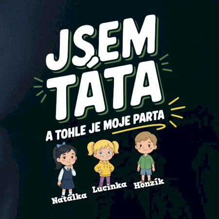 Jsem táta a tohle je moje parta  (obrázky a jména dětí)