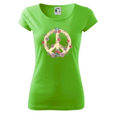 Peace symbol pískový