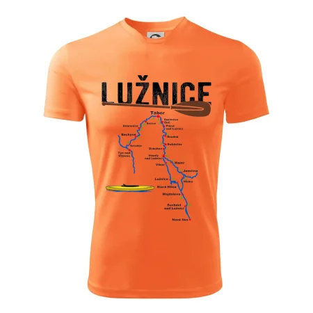 Mapa řeky Lužnice