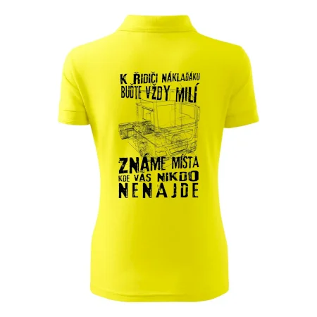 K řidiči náklaďáku buďte vždy milý