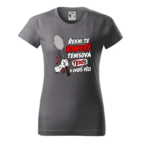 Badmintonová raketa není tenisová