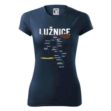Mapa řeky Lužnice