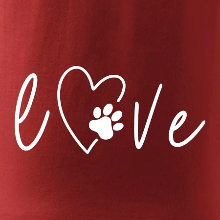Love nápis zvíře