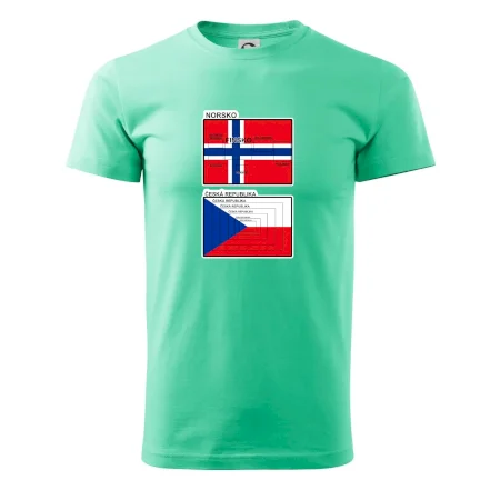 Norská a česká vlajka