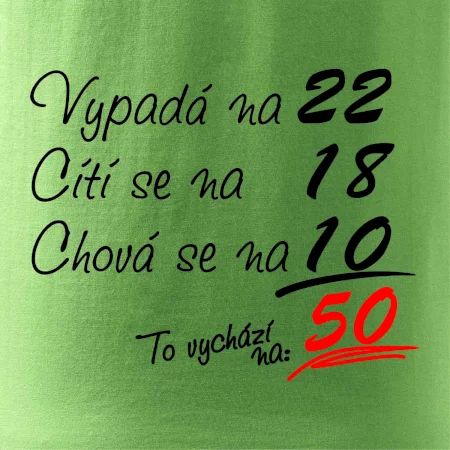 Vypadá, cítí se, chová se - 50 let