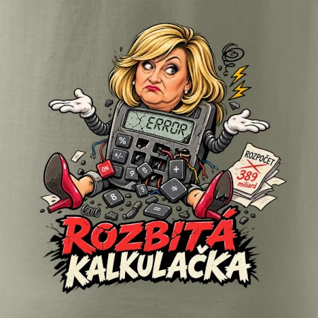 Alenka - rozbitá kalkulačka
