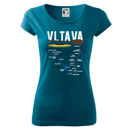 Mapa řeky Vltavy