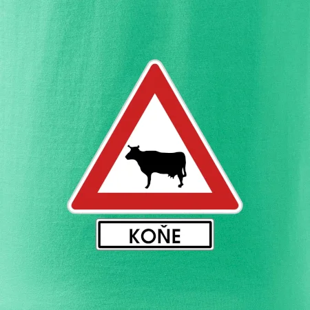 Dopravní značka - Pozor koně / kráva