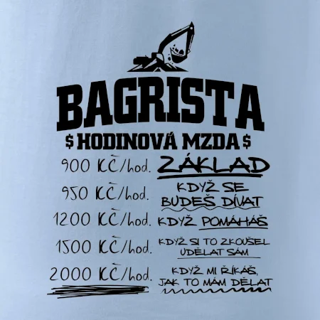 Hodinová mzda bagrista