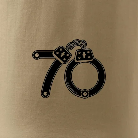 Narozeninové tričko pro policajta - pouta 70