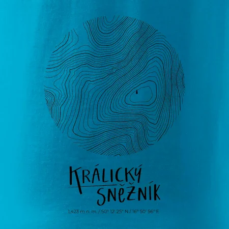Králický Sněžník - vrstevnice v kruhu