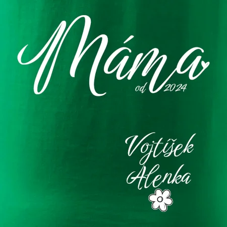Máma od roku + jména dětí dole vlevo