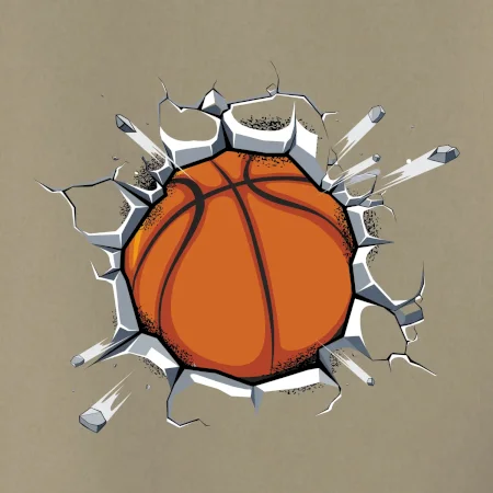 Basketbal míč v triku