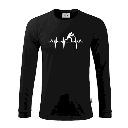 EKG stolní tenista stojící