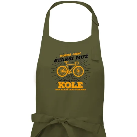 Starší muž - cyklista silniční kolo