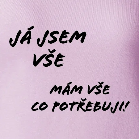 Nápis Já jsem vše!