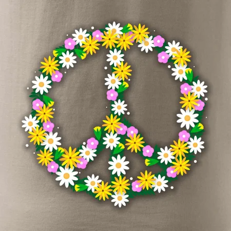 Peace symbol kopretiny
