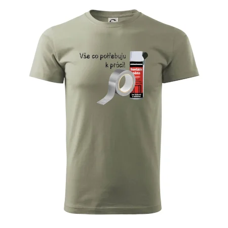 Pěna  a páska - vše co potřebuji k práci