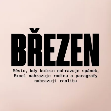 Březen kofein místo spánku