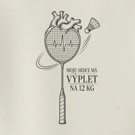 Badminton srdce s výpletem