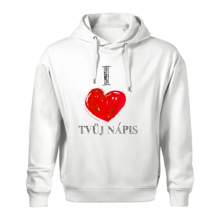 I love malované srdce - vlastní nápis