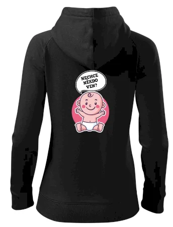 Nechce někdo ven - Triko pro porodní asistentku