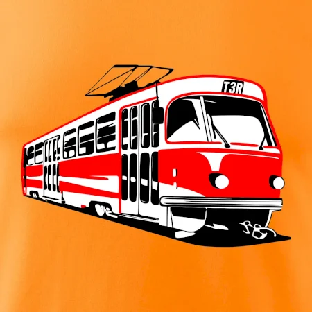 Tramvaj T3R barevná