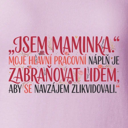 Moje hlavní pracovní náplň je zabraňovat lidem