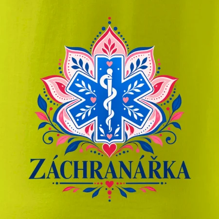 Záchranářka s ornamenty