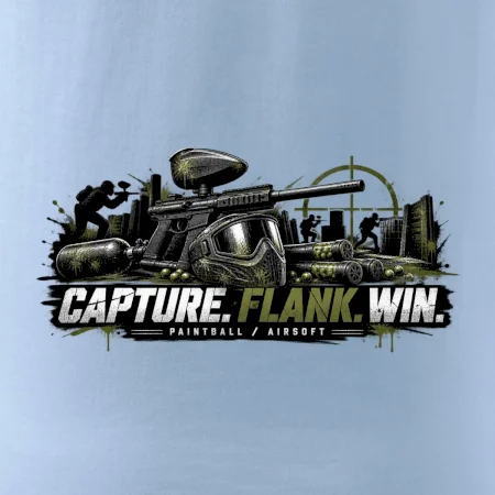 Taktika capture flank win paintball