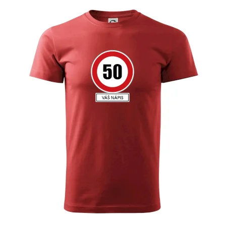 Dopravní značka - rychlost 50 - váš nápis