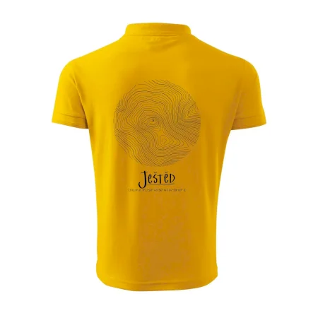 Ještěd - vrstevnice v kruhu