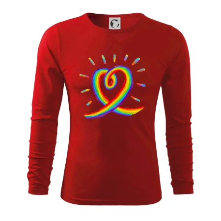 Srdce pride duha kreslená