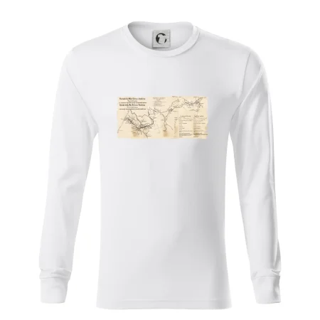 Mapa Báňské dráhy z Moravské Ostravy do Doubravy