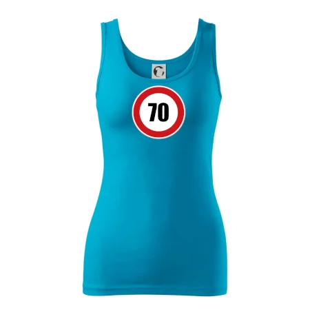 Dopravní značka - omezení rychlosti 70