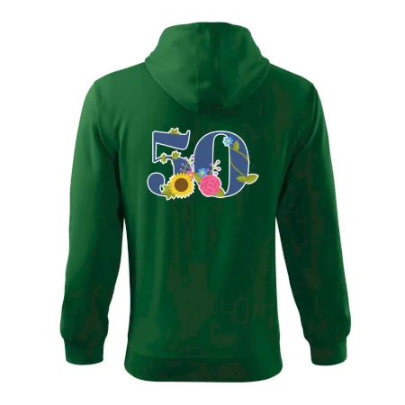 Květinové číslo kreslené - 50