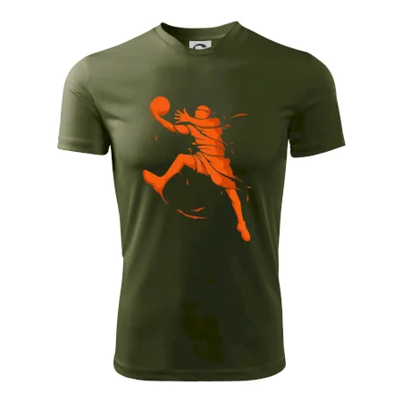 Basketball player splash