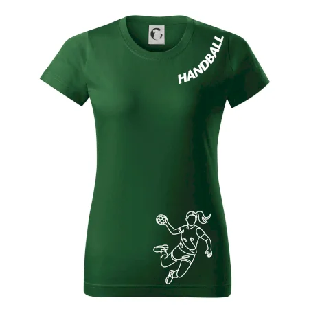 Handball nápis šikmo  - holka