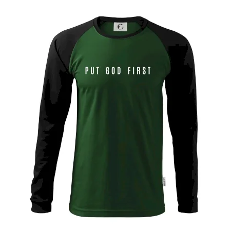 Put God first slabý nápis