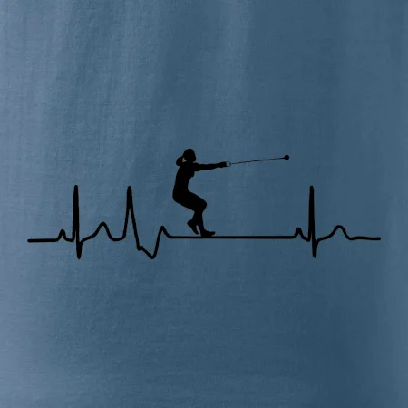 EKG hod kladivem žena