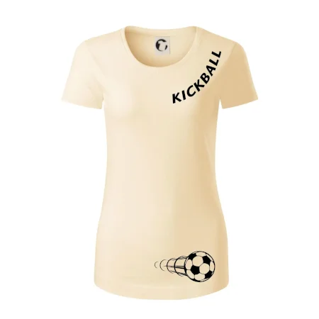 Kickball nápis šikmo
