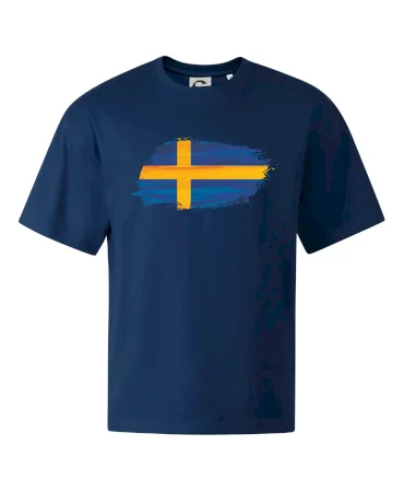 Švédská vlajka kreslená