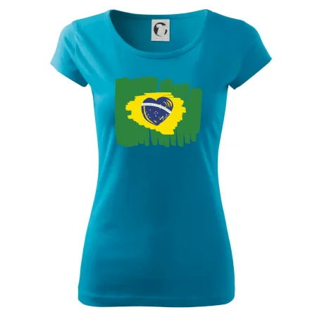 Brazílie vlajka srdce